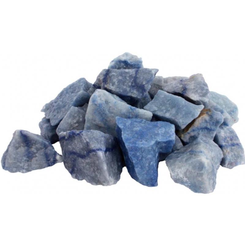 Quartz bleu ou aventurine bleue Brésil A (pierre brute) - La Boite à Cailloux