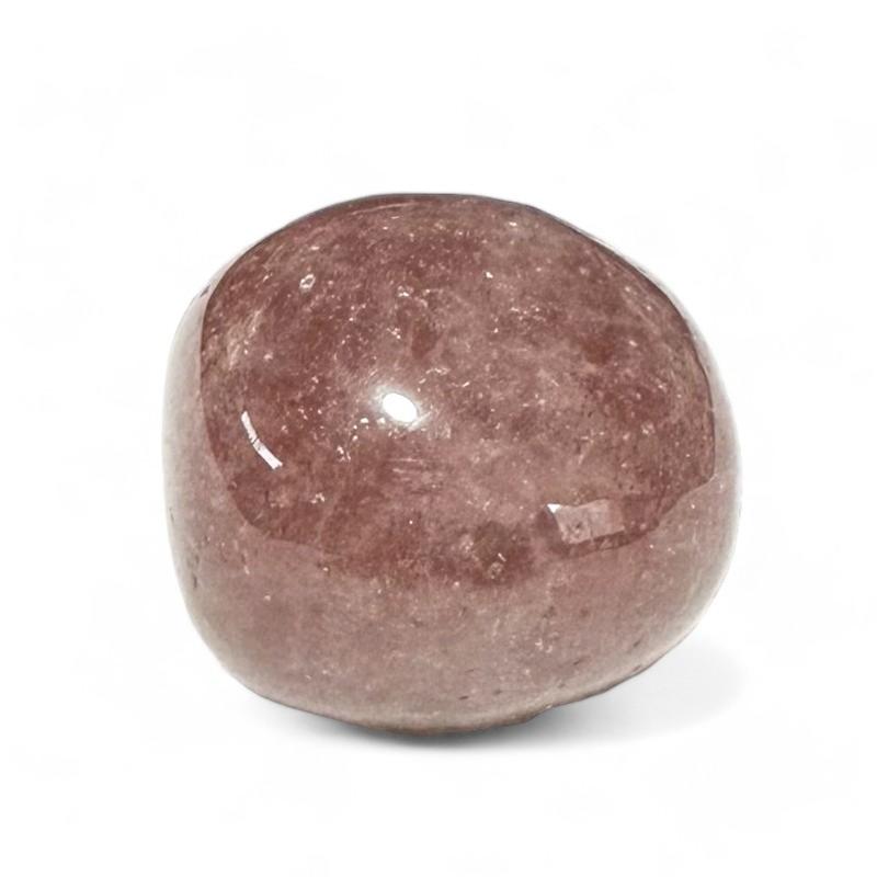 Quartz hématoide rouge Brésil AA (pierre roulée) - La Boite à Cailloux