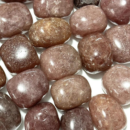Quartz hématoide rouge Brésil AA (pierre roulée) - La Boite à Cailloux