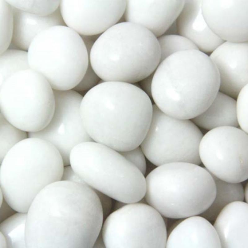 Quartz neige Inde A+ (pierre roulée) - La Boite à Cailloux