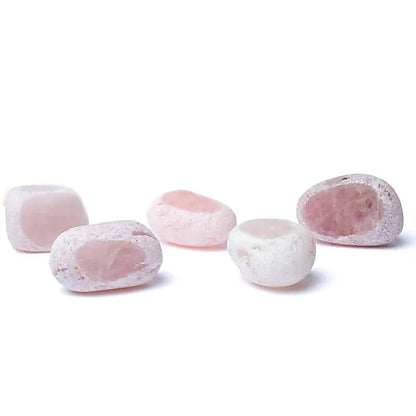 Quartz rose Brésil Emma Egg polie sur une face - La Boite à Cailloux