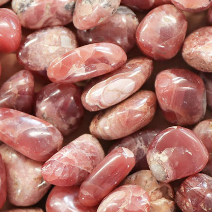 Rhodochrosite Argentine AA (pierre roulée) - La Boite à Cailloux