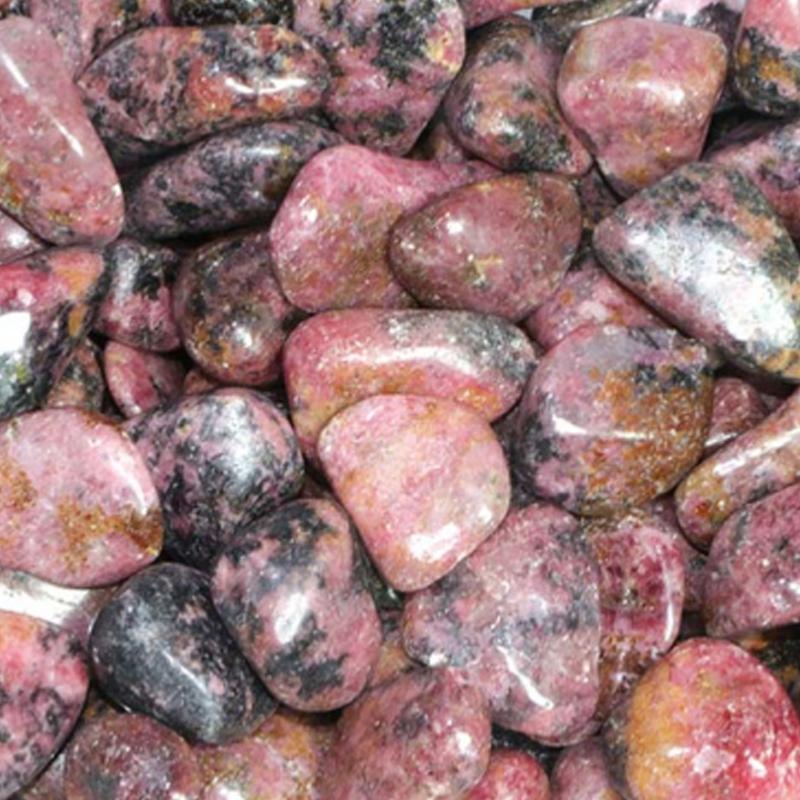 Rhodonite Zimbabwe A (pierre roulée) - La Boite à Cailloux