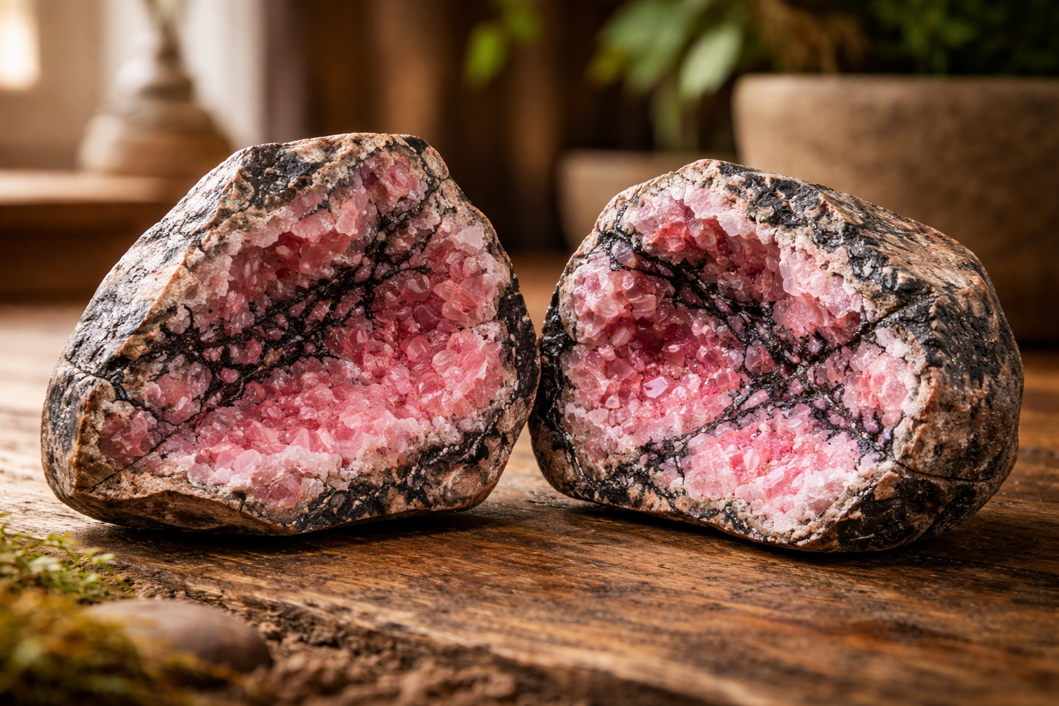 Rhodonite Rose Pourpre Naturelle D'Afrique - 27,40 Carats - Pièce Unique