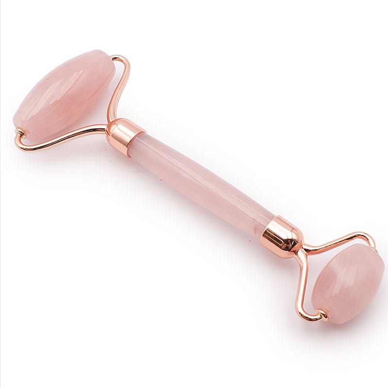 Rouleau de massage "CHI" quartz rose Brésil A - La Boite à Cailloux