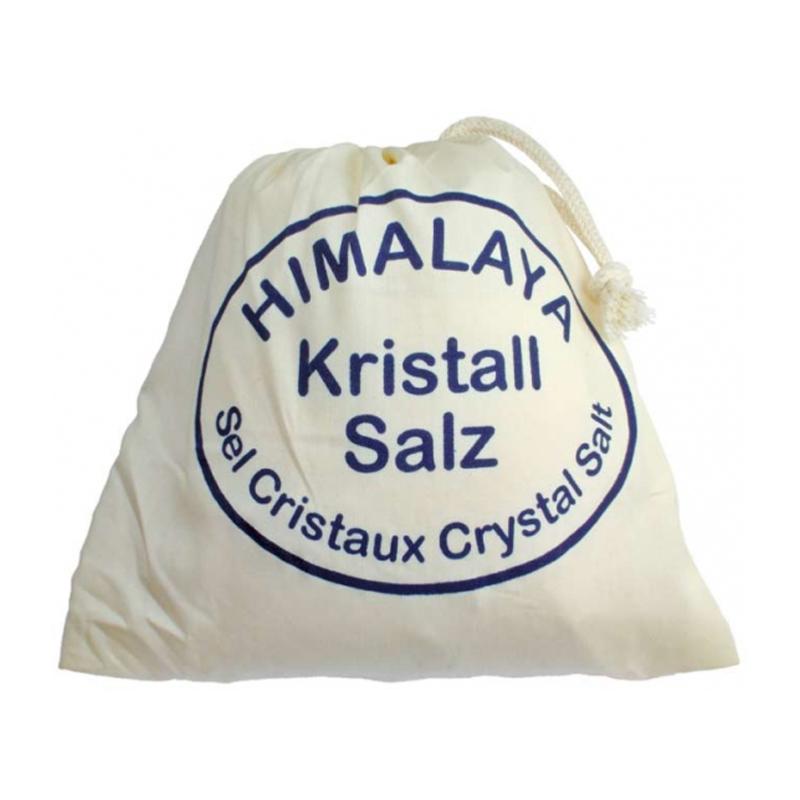 Sel fin Himalaya en sachet étoffe (1kg) - La Boite à Cailloux