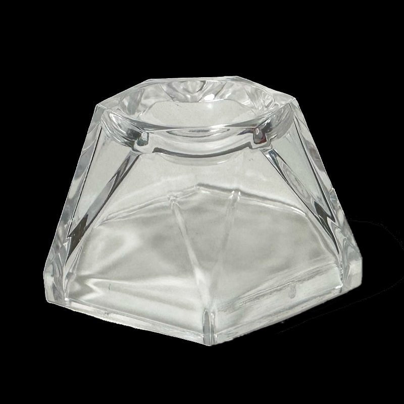 Socle plastique 40mm pour sphères et oeufs - La Boite à Cailloux