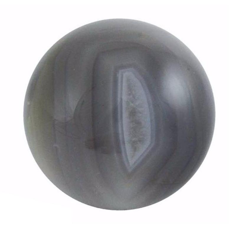 Sphère agate grise Brésil A - 40mm - La Boite à Cailloux