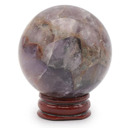 Sphère améthyste rubanée Madagascar AA 50 - 60mm - La Boite à Cailloux