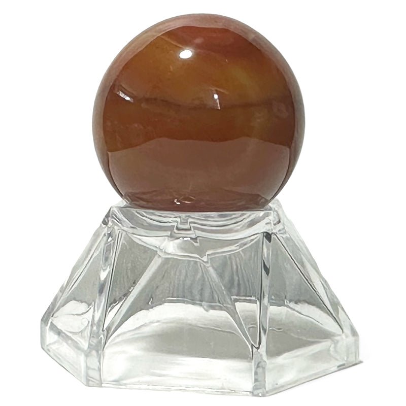 Sphère cornaline Brésil A - 30mm - La Boite à Cailloux