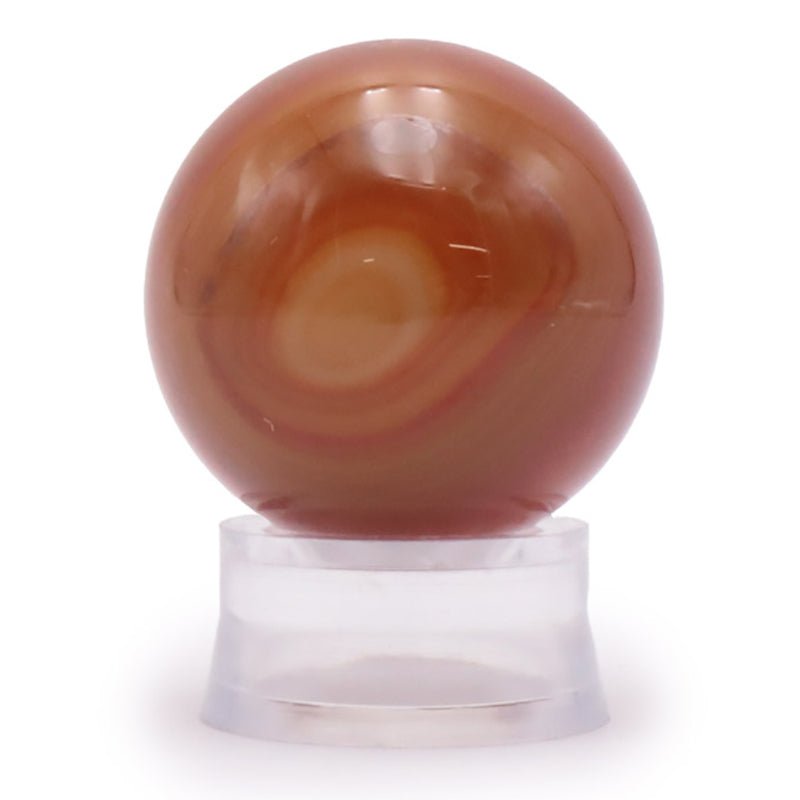 Sphère cornaline Brésil A - 30mm - La Boite à Cailloux