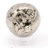 Sphère de pyrite brute Pérou AA - 50 - 60mm - La Boite à Cailloux