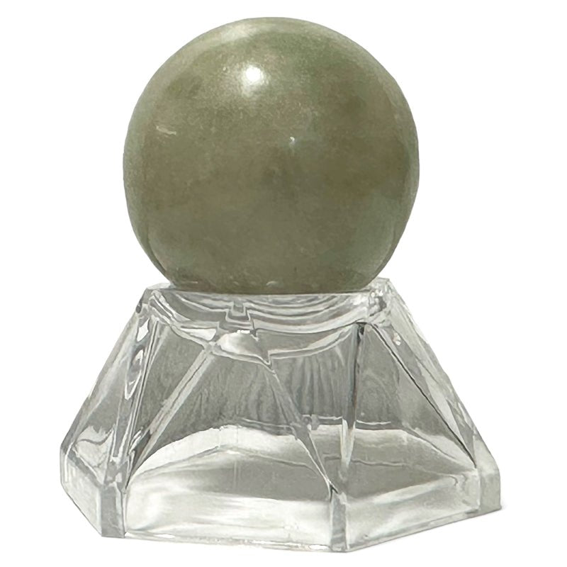 Sphère jade de Chine A - 30mm - La Boite à Cailloux