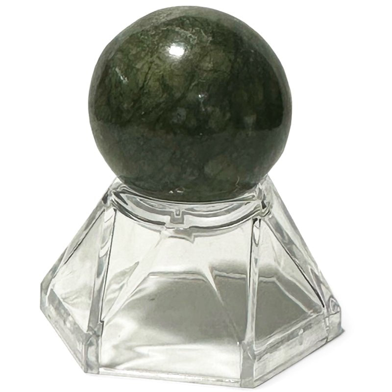 Sphère jade néphrite Canada A - 30mm - La Boite à Cailloux