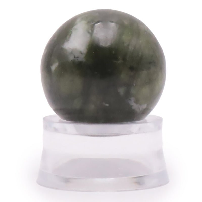 Sphère jade néphrite Canada A - 30mm - La Boite à Cailloux