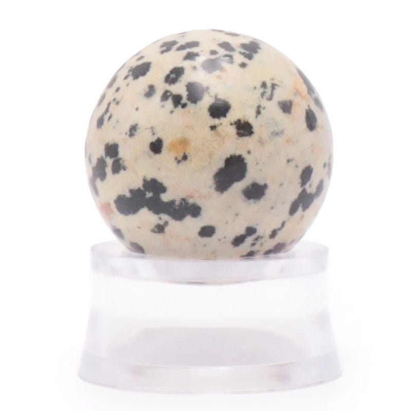 Sphère jaspe dalmatien Mexique A - 30mm - La Boite à Cailloux