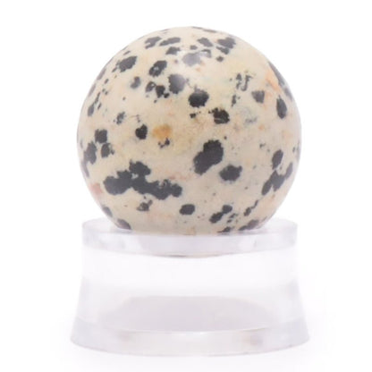 Sphère jaspe dalmatien Mexique A - 30mm - La Boite à Cailloux