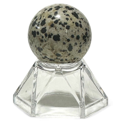 Sphère jaspe dalmatien Mexique A - 30mm - La Boite à Cailloux