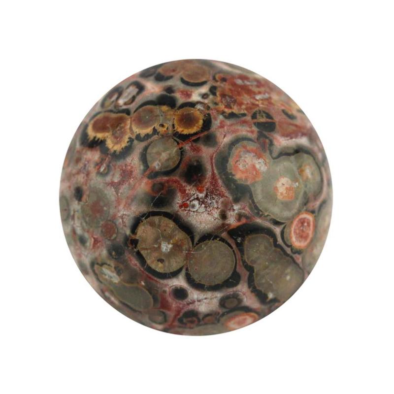 Sphère jaspe léopard Brésil A - 20mm - La Boite à Cailloux