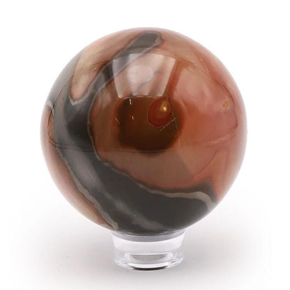 Sphère jaspe polychrome Madagascar A+ 70 - 80mm - La Boite à Cailloux