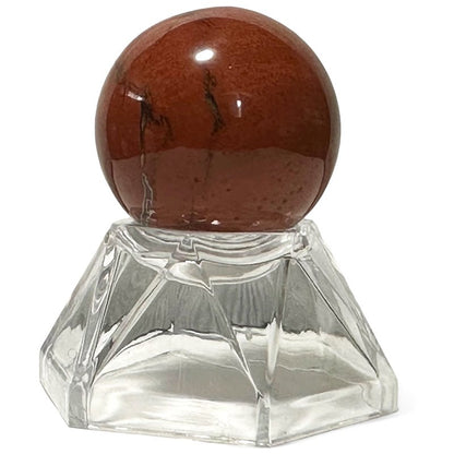 Sphère jaspe rouge Afrique du Sud A - 30mm - La Boite à Cailloux