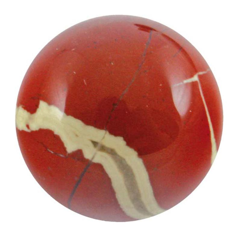 Sphère jaspe rouge Afrique du Sud A - 40mm - La Boite à Cailloux
