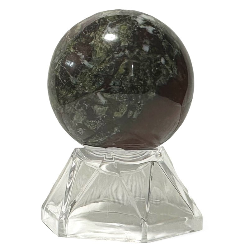 Sphère jaspe sang de dragon Afrique du Sud A - 40mm - La Boite à Cailloux
