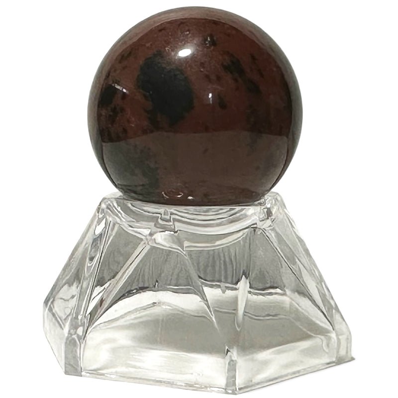 Sphère obsidienne acajou Mexique - 30mm - La Boite à Cailloux