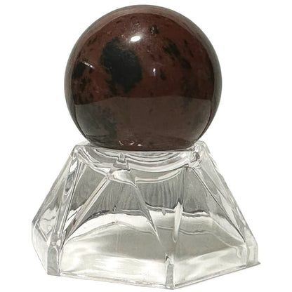 Sphère obsidienne acajou Mexique - 30mm - La Boite à Cailloux