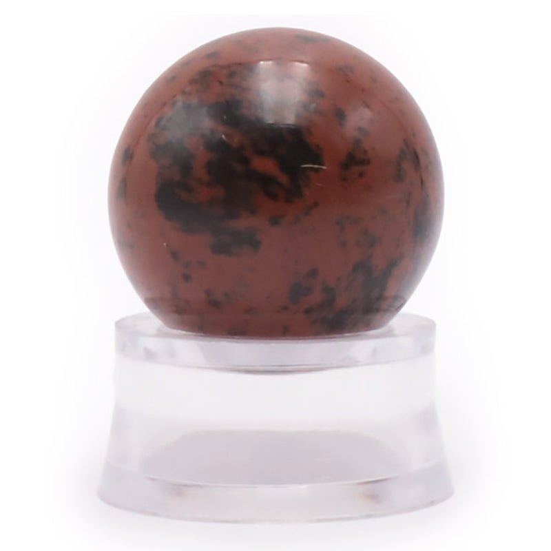 Sphère obsidienne acajou Mexique - 30mm - La Boite à Cailloux