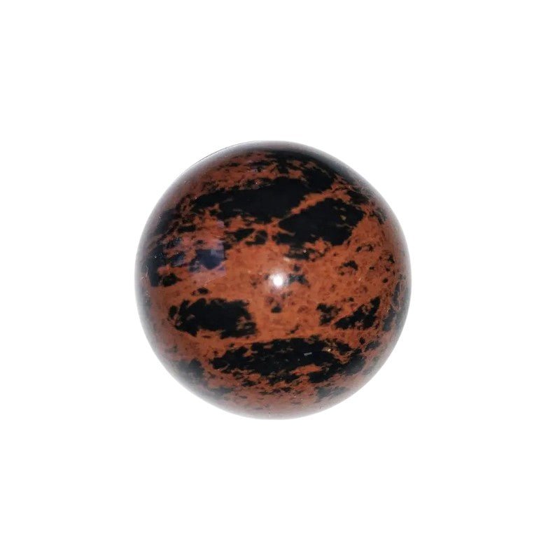 Sphère obsidienne acajou Mexique A - 20mm - La Boite à Cailloux