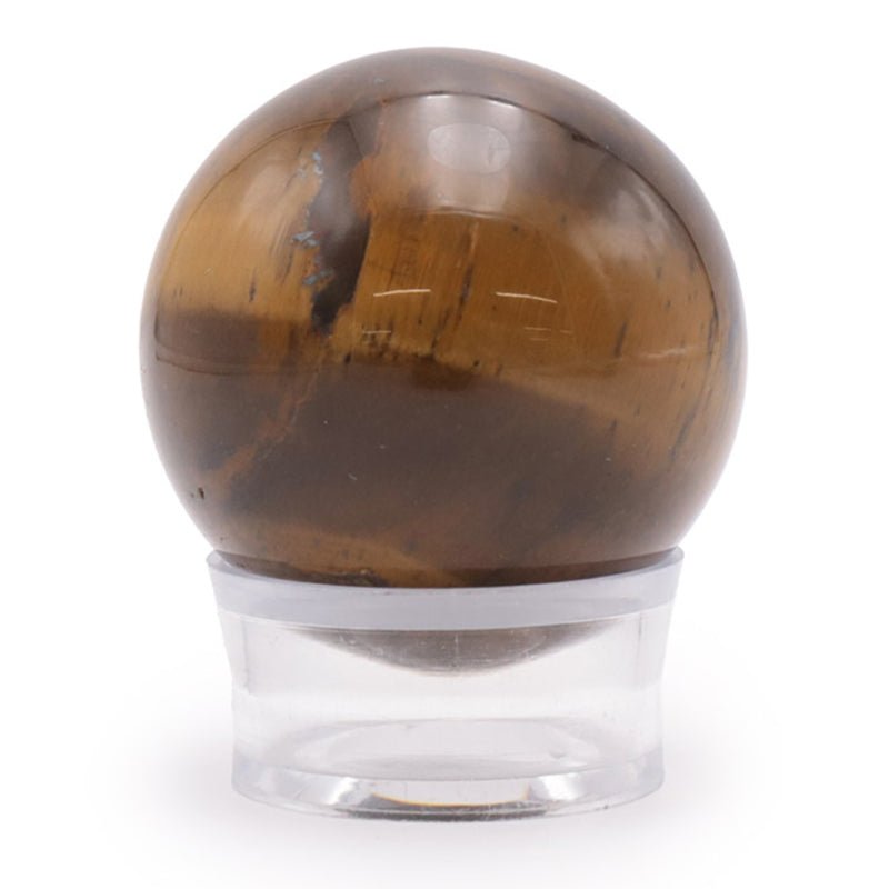 Sphère oeil de tigre Afrique du Sud A - 30mm - La Boite à Cailloux