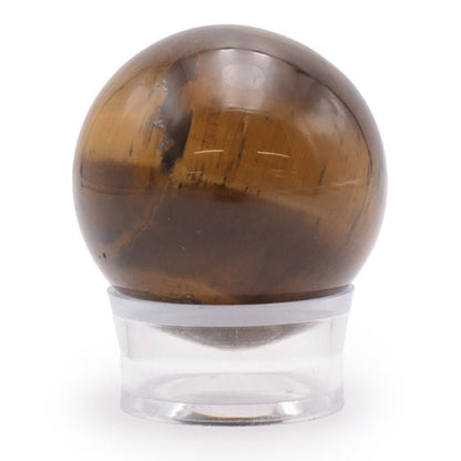Sphère oeil de tigre Afrique du Sud A - 30mm - La Boite à Cailloux