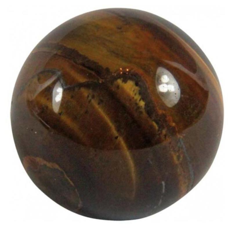 Sphère oeil de tigre Afrique du Sud AA - 40 - 50mm - La Boite à Cailloux