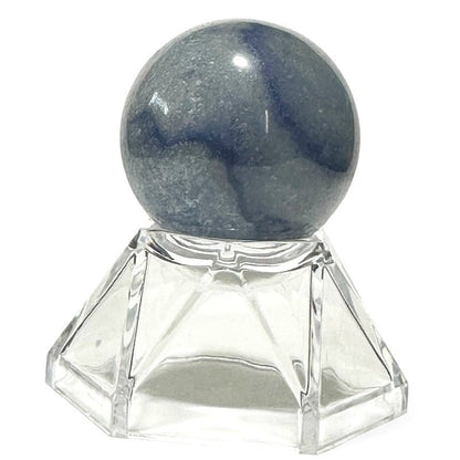 Sphère quartz bleu ou aventurine bleue Brésil A - 30mm - La Boite à Cailloux