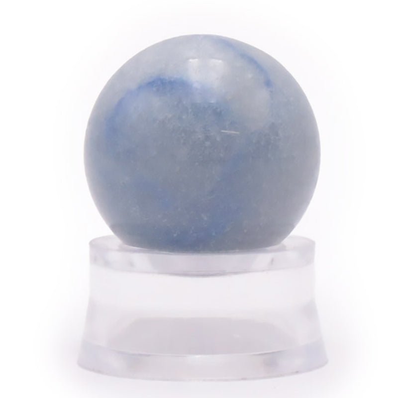 Sphère quartz bleu ou aventurine bleue Brésil A - 30mm - La Boite à Cailloux