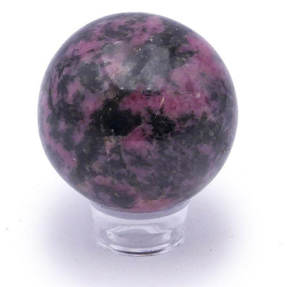 Sphère rhodonite Madagascar A - 50 - 60mm - La Boite à Cailloux