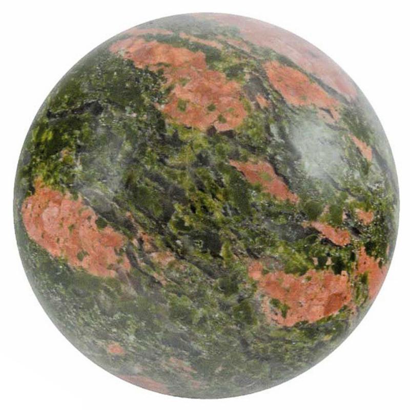 Sphère unakite Afrique du Sud A - 40mm - La Boite à Cailloux