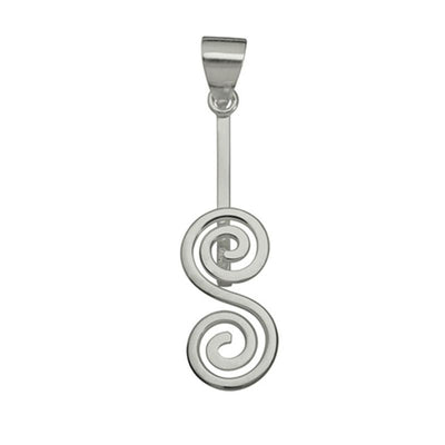 925 silver support for 3 and 4cm “double spiral” donuts