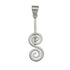 Support argent 925 pour donuts 3 et 4cm "double spirale - La Boite à Cailloux