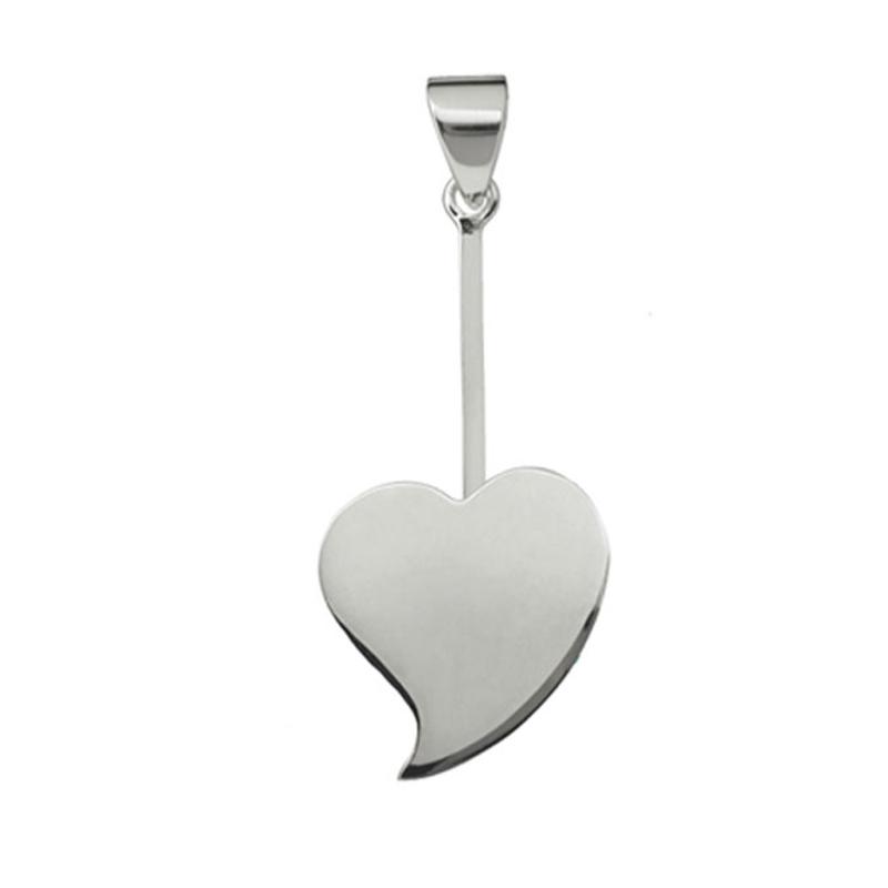 Support argent 925 pour donuts 3cm et 4cm "cœur - La Boite à Cailloux
