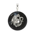 Support argent 925 pour donuts 3cm et 4cm "dragon - La Boite à Cailloux