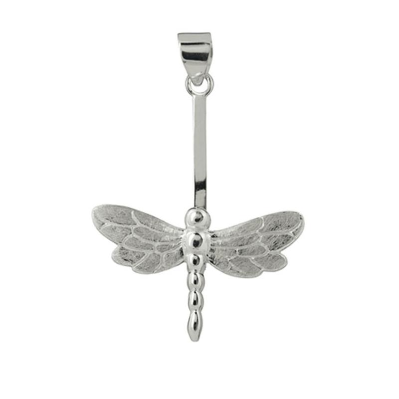 Support argent 925 pour donuts 3cm et 4cm "libellule - La Boite à Cailloux