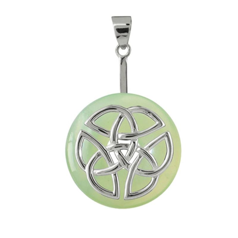 Support argent 925 pour donuts 3cm et 4cm "nœud celtique - La Boite à Cailloux