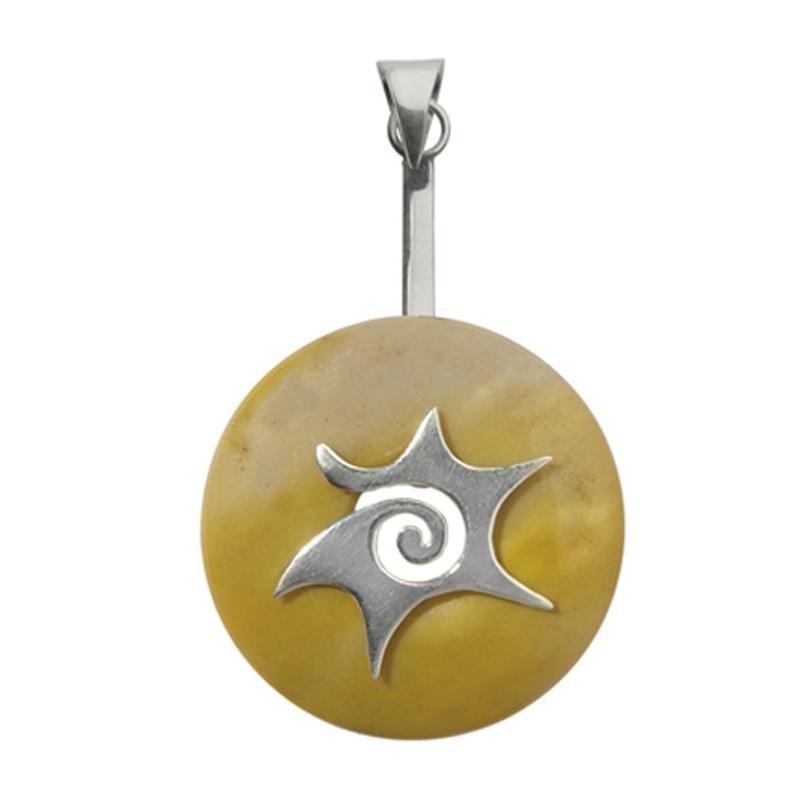 Support argent 925 pour donuts 3cm et 4cm "signe tribal - La Boite à Cailloux