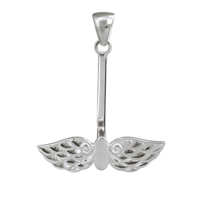 925 silver support for 3 and 4cm donuts "Pegasus Wings
