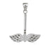 Support argent 925 pour donuts de 3 et 4cm "Ailes de Pegasus - La Boite à Cailloux