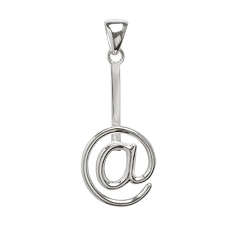 Support argent 925 pour donuts de 3 et 4cm "arobase - La Boite à Cailloux
