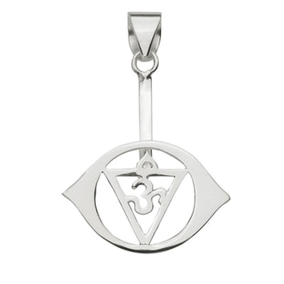 925 silver support for 3 and 4cm donuts "Forehead Chakra
