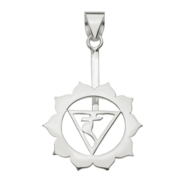 Support argent 925 pour donuts de 3 et 4cm "Chakra du plexus solaire - La Boite à Cailloux
